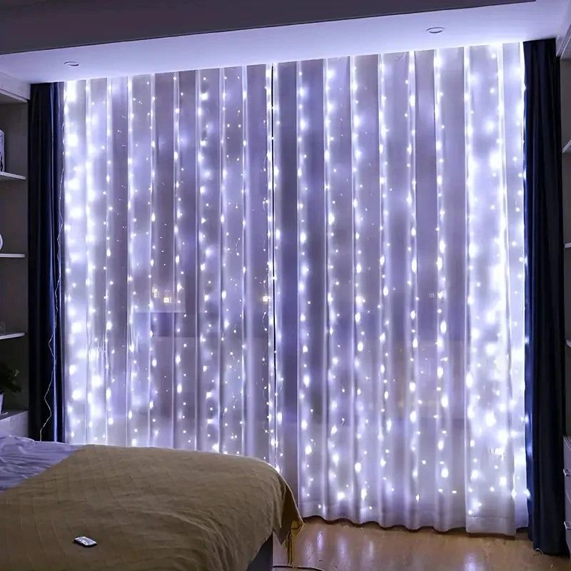 Cascada Magica Cortina de Luces LED 3x3m