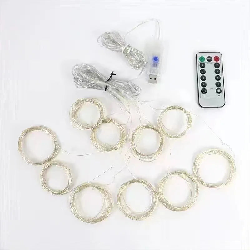 Cascada Magica Cortina de Luces LED 3x3m